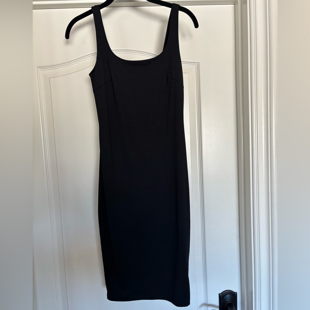 ANGL Classic Black Midi Dress